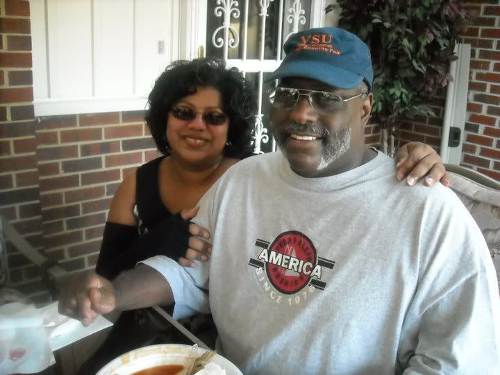 Hubby & I at a Fish Fry