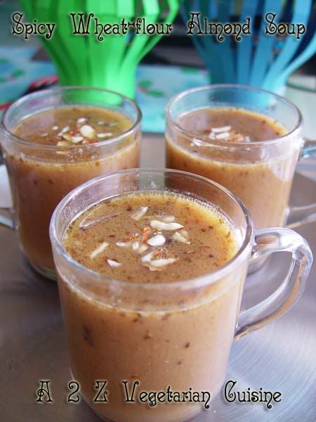 Sweet & Spicy Almond Wheat flour soup