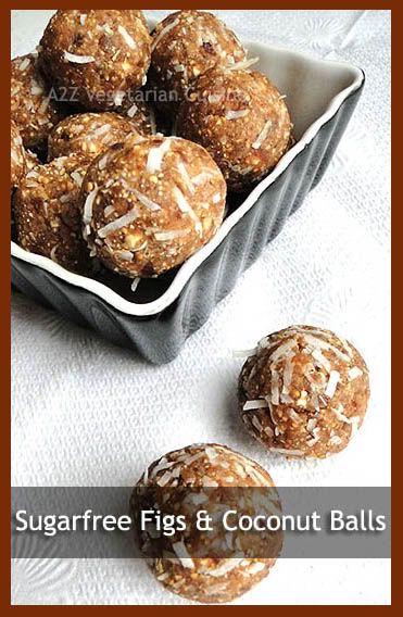 Sugarfree Figs & Coconut Ladoo,Sugarfree treat,figs bar