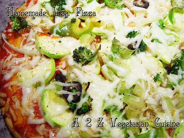 Homemade Veggie Pizza