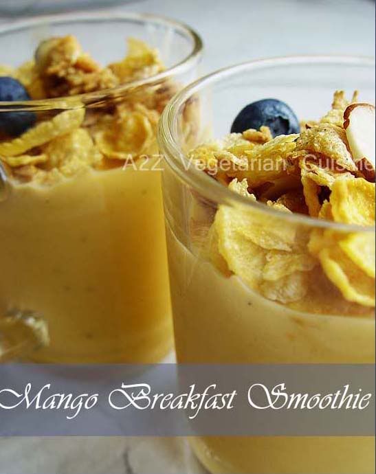 mango breakfast smoothie