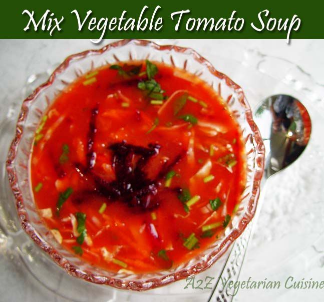Mix Vegetable Tomato Soup