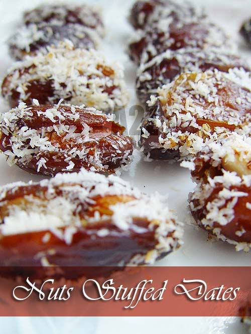 Nuts Stuffed Dates,guilt free snack