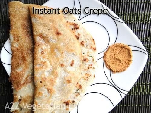 Instant Oats Crepe