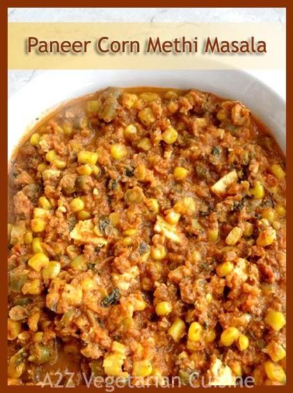 Paneer Corn Methi Masala