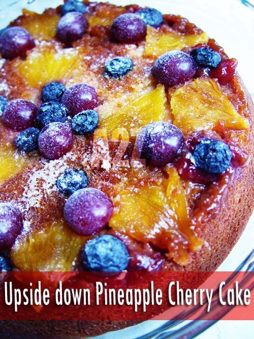 upsidedown pineapple cherry cake