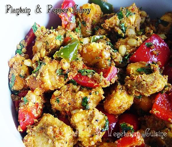 plantain_mixed pepper curry