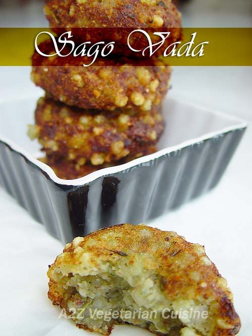 sabudana vada,sago vada