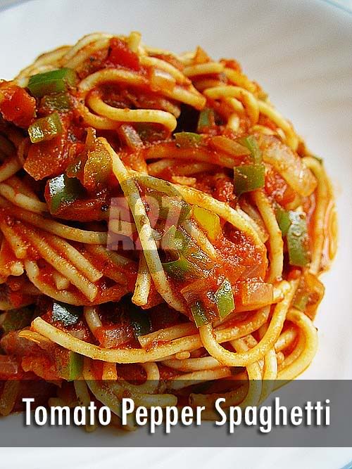 tomato pepper spaghetti
