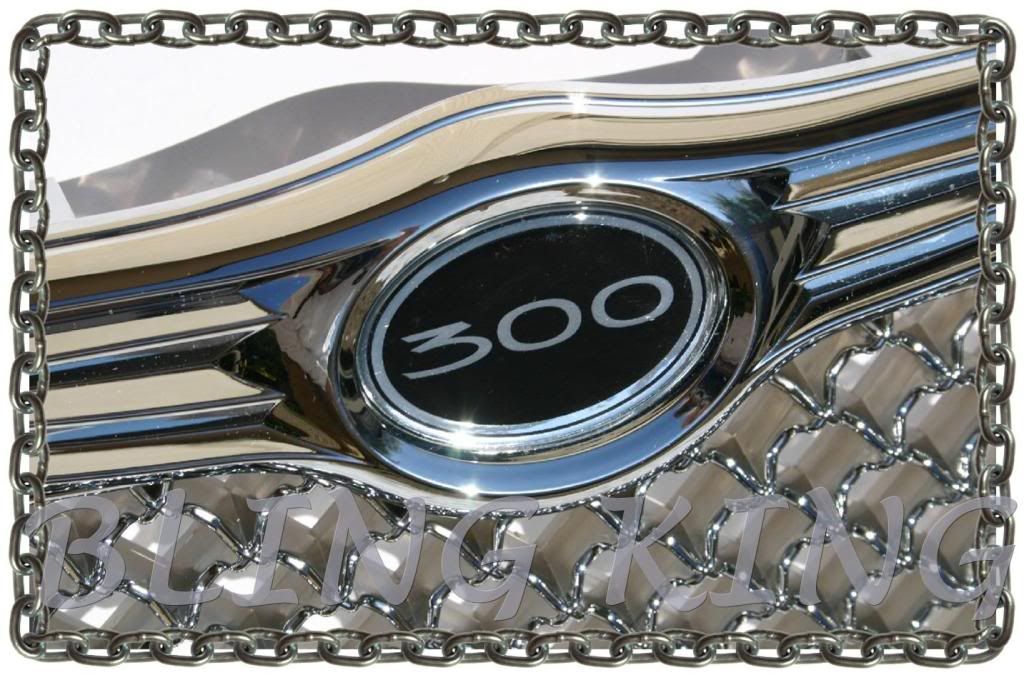 Chrysler 300 black trunk emblem