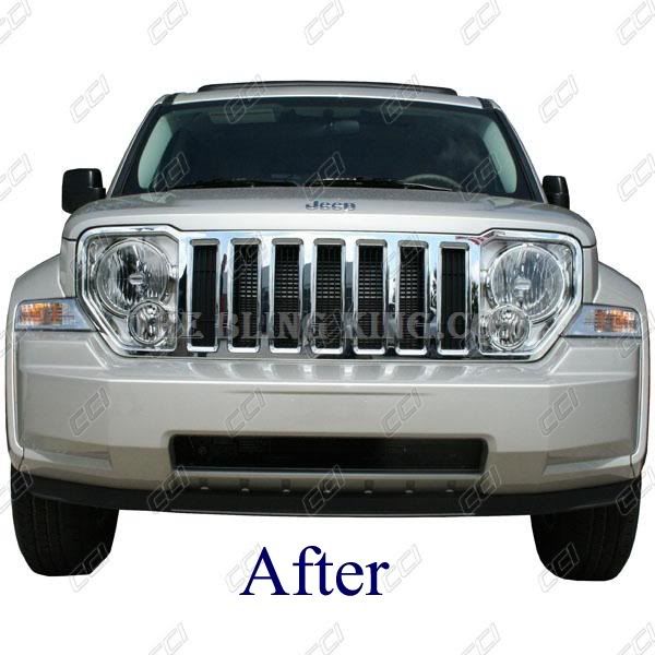 Chrome grill for 2012 jeep liberty #4
