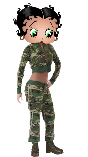 Betty Boop Army Boot Camp