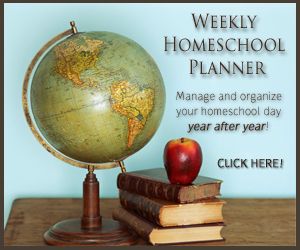 Weekly Homeschool 
Planner