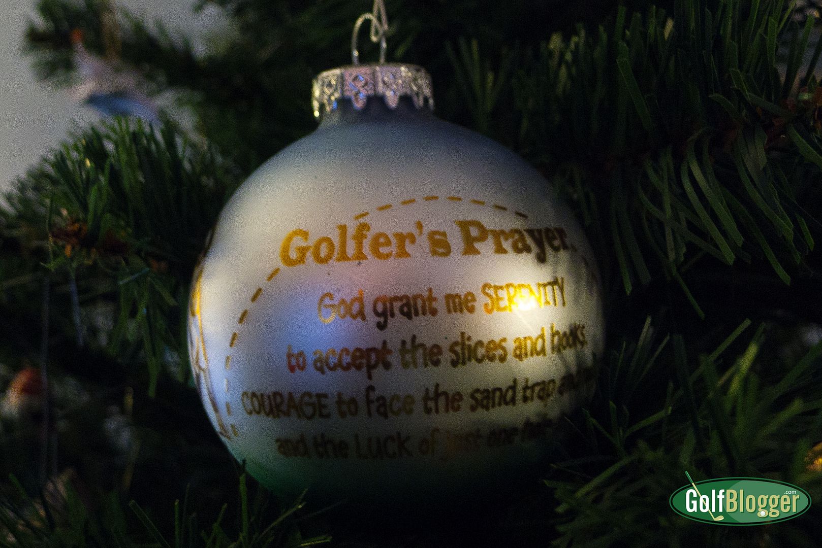Golfer's Prayer Ornament