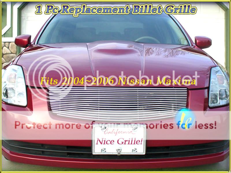 04 05 06 Nissan Maxima Billet Grille 2004 2005 2006  