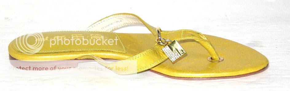 LAMB Guy Yellow Leather Thong Sandal Woman Shoes Sz 6.5  