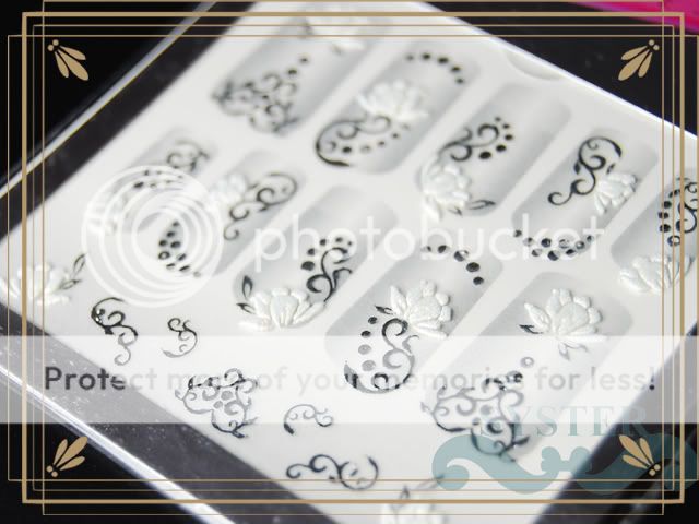 3D Nail Art Flower Stickers Decals  