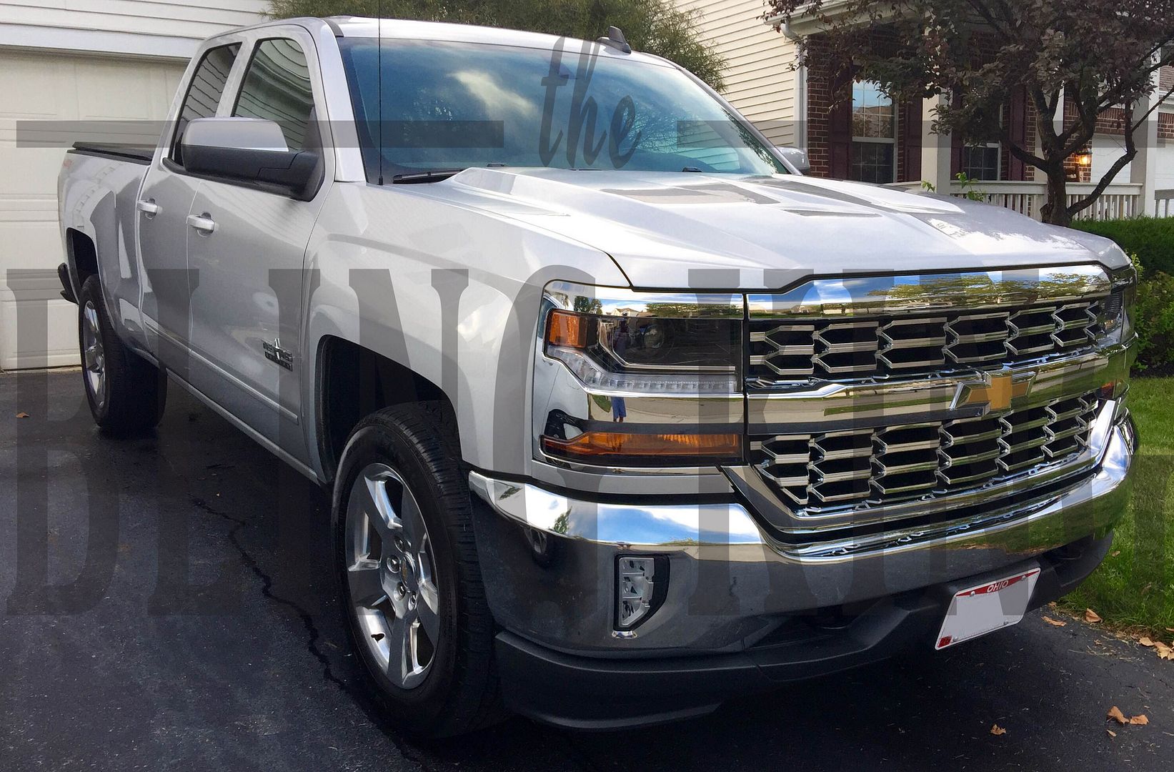 20162018 Chevy Silverado 1500 chrome mesh grille grill insert overlay