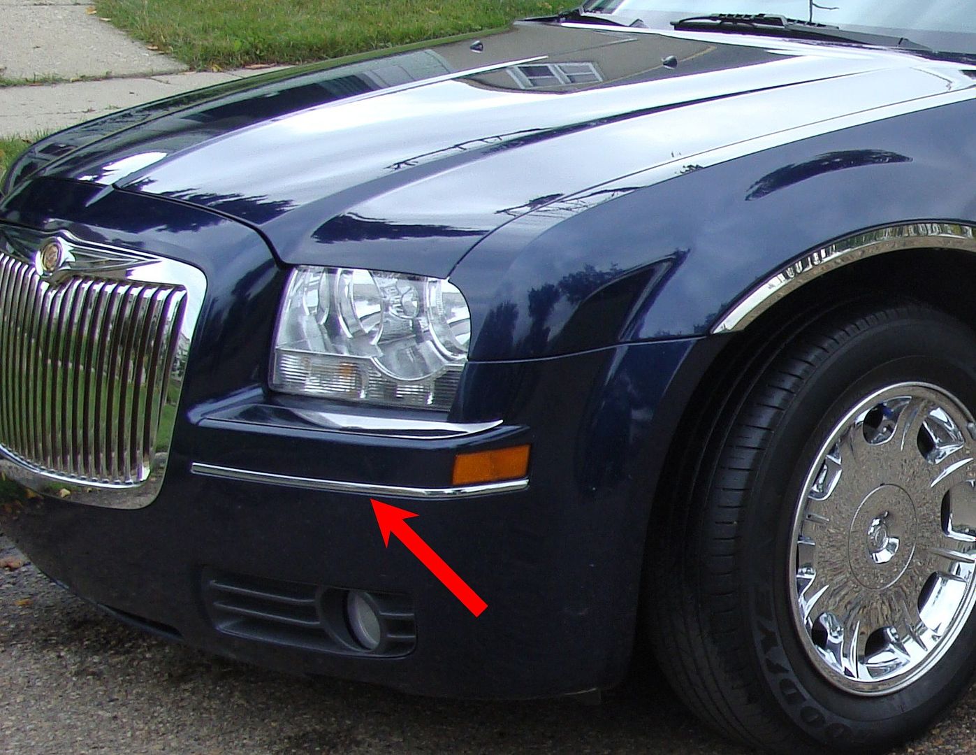 Chrysler 300 chrome bumper trim