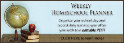 Weekly Homeschool Planner